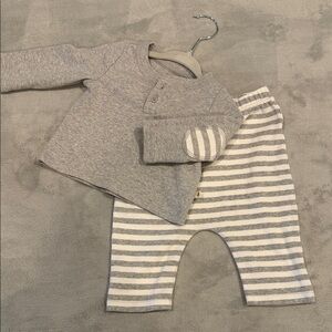 GAP Baby Heather Gray stripes | 6m